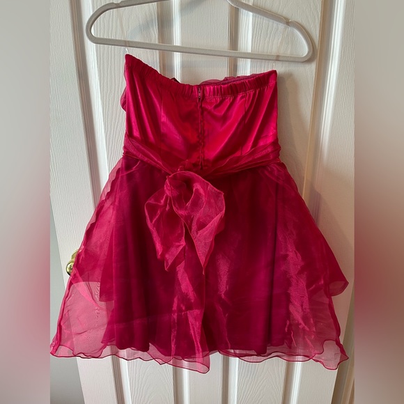 Ruby Rox Pink Strapless dress sz 9 - Picture 5 of 8